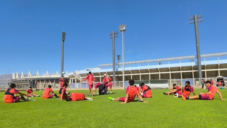 Entrenamiento a puertas abiertas de la Reserva de River