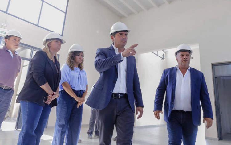 El gobernador Orrego supervisó la obra de construcción de una nueva escuela en Chimbas