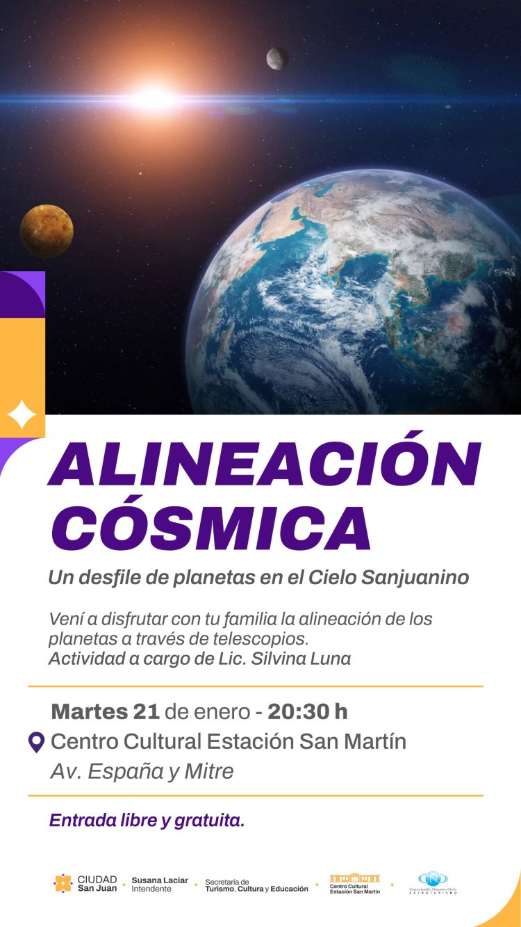 Alineación Cósmica: un desfile de planetas en el cielo sanjuanino