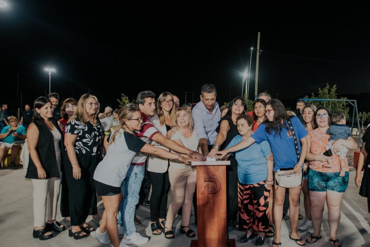 Pocito inauguró el reacondicionamiento de la Plaza del Barrio Ceramista