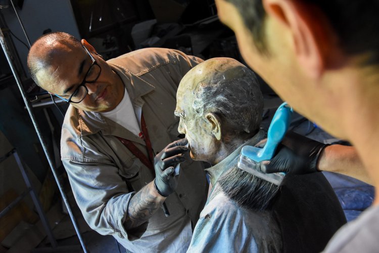 Finalizó la restauración de la estatua de Domingo Faustino Sarmiento