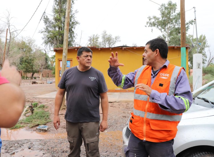 Jachal asistió a vecinos damnificados por las lluvias