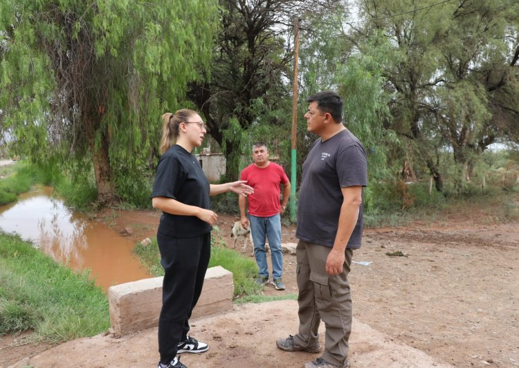 Jachal asistió a vecinos damnificados por las lluvias