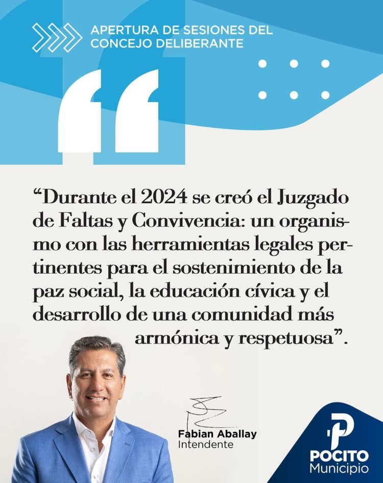 Aballay abrió sesiones y compartió el plan de trabajo 2025