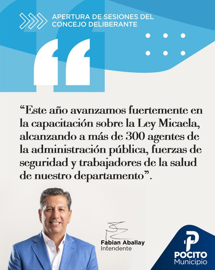 Aballay abrió sesiones y compartió el plan de trabajo 2025