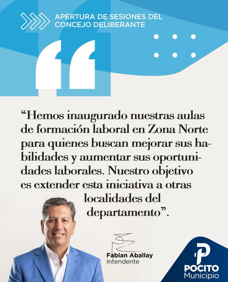 Aballay abrió sesiones y compartió el plan de trabajo 2025