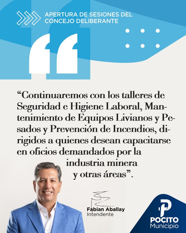 Aballay abrió sesiones y compartió el plan de trabajo 2025