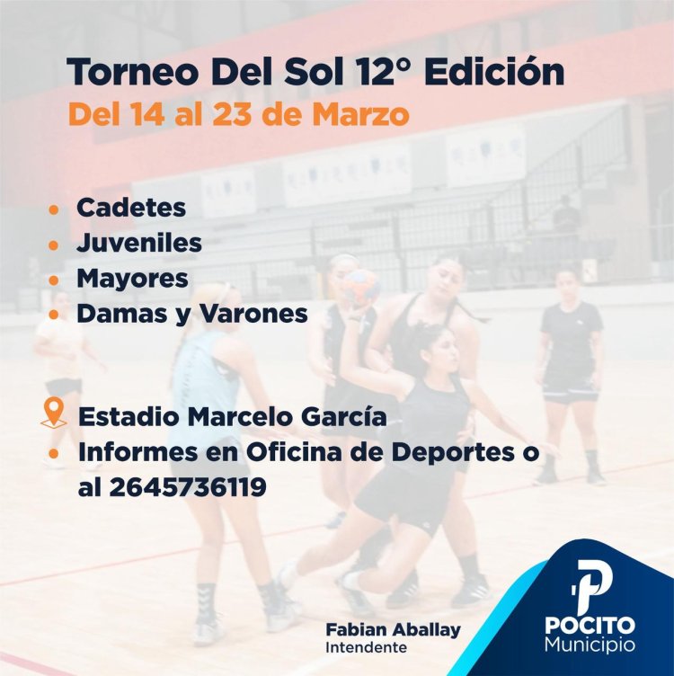Comienza el tradicional Torneo del Sol de Handball en Pocito