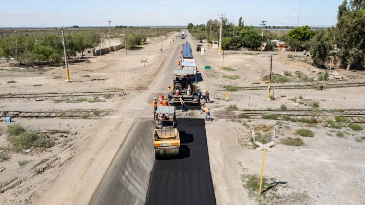 Avanza la pavimentación de una ruta clave en el Sur sanjuanino