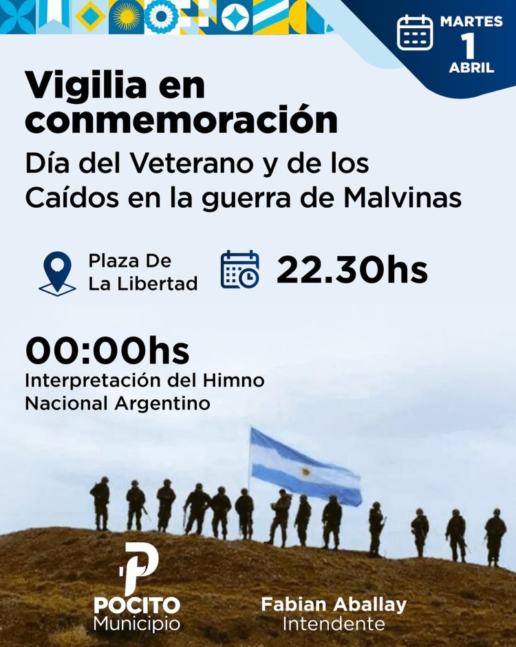 Pocito honra a los héroes de Malvinas con una vigilia