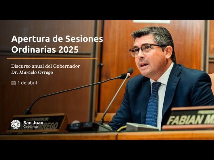 Seguí en vivo la Apertura de Sesiones 2025: mensaje anual del gobernador Marcelo Orrego