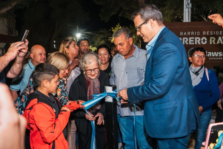 Rawson inauguró obras de puesta en valor en el Barrio Residencial Obrero