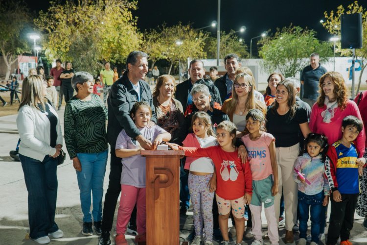 Vecinos del Barrio Cooperativa Laprida ya tienen la plaza totalmente renovada