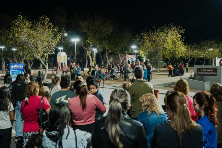 Vecinos del Barrio Cooperativa Laprida ya tienen la plaza totalmente renovada