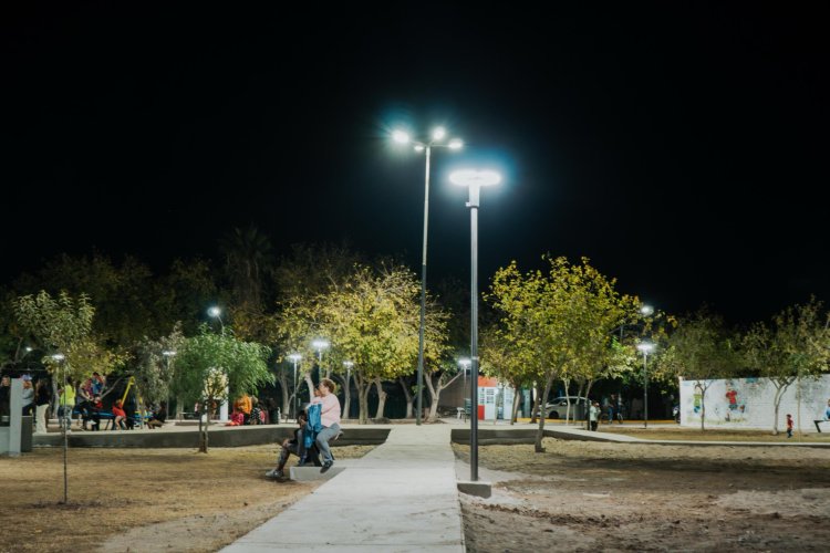 Vecinos del Barrio Cooperativa Laprida ya tienen la plaza totalmente renovada