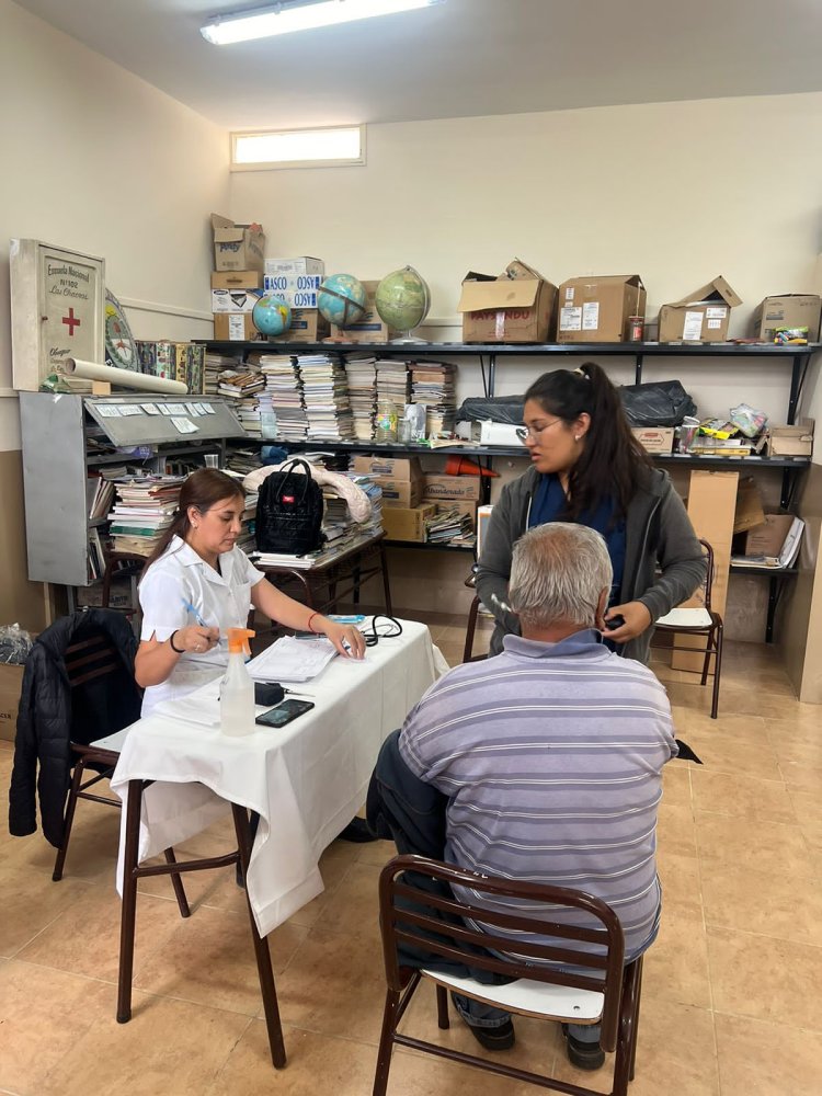 El equipo de salud de Caucete realizó un importante operativo sanitario en Las Chacras