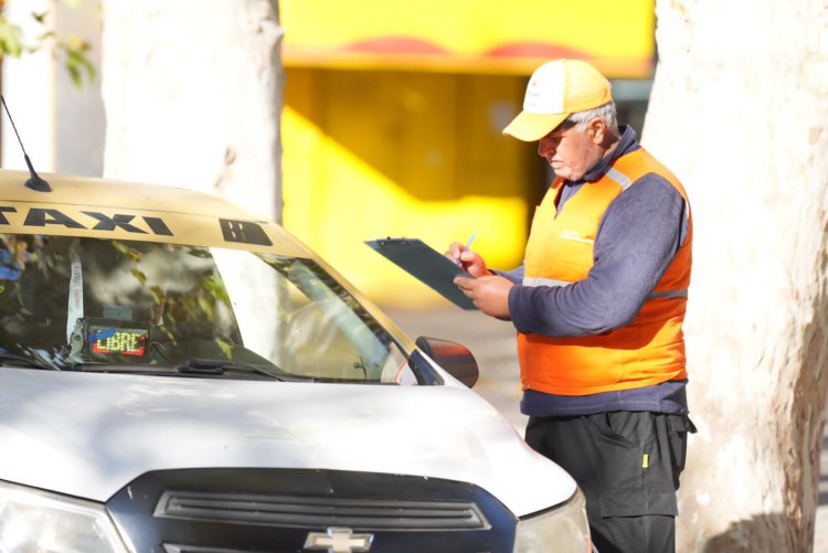 La Secretaría de Tránsito y Transporte realiza controles para verificar taxis y remises autorizados