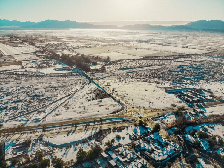 Postales que regala el invierno en Jachal