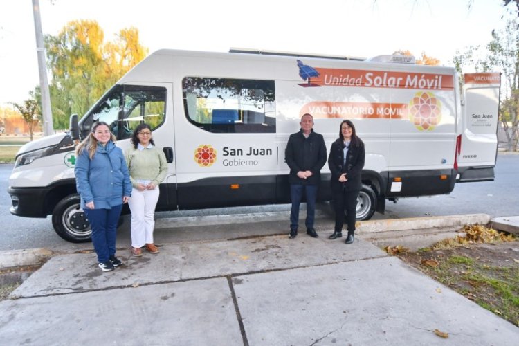 El nuevo Vacunatorio Móvil Solar recorrerá San Juan con tecnología sustentable y de última generación