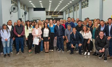 Santa Lucía inauguró obras de remodelación de la Unión Vecinal Centro