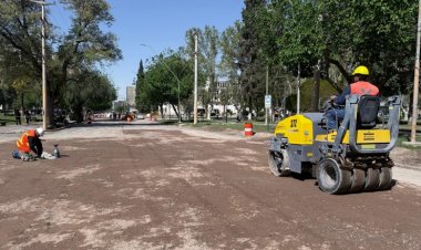 Repavimentación en calle Las Heras para mejorar la circulación en Capital
