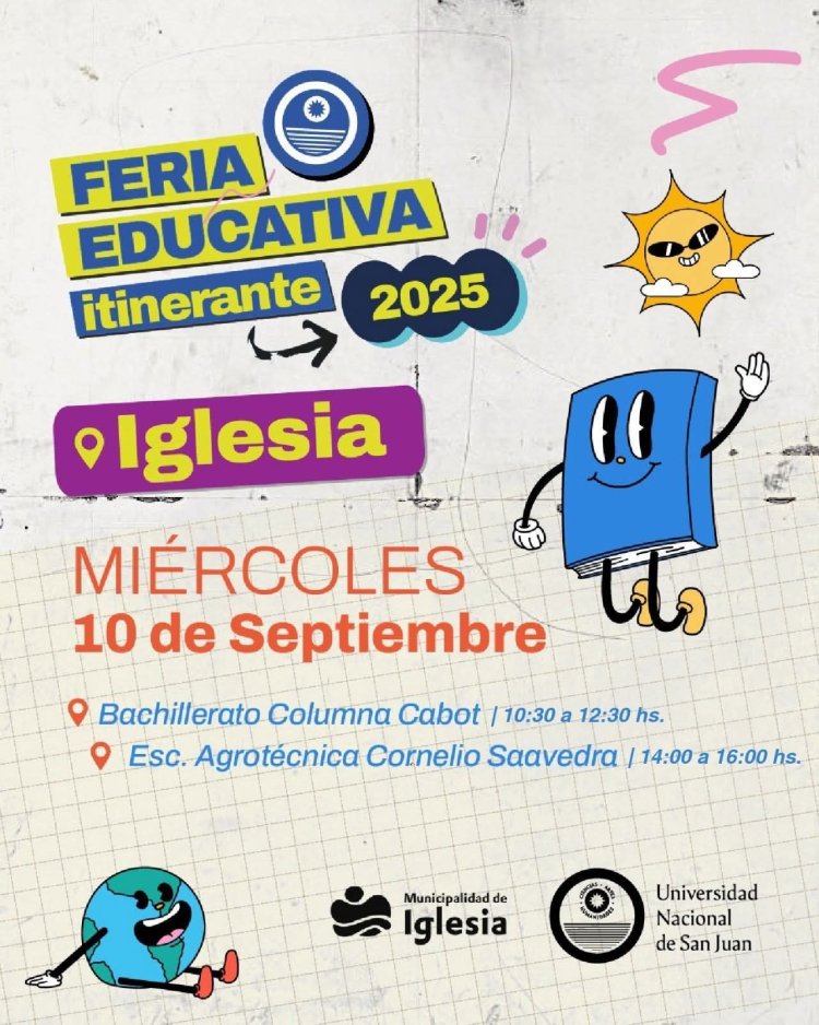 La UNSJ llega a Iglesia con su Feria Educativa Itinerante