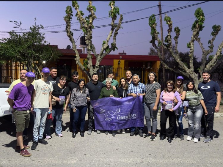 Los candidatos de la Libertad Avanza, dejaron un contundente mensaje en Angaco