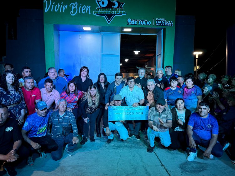 9 de Julio inauguró un gimnasio municipal con equipamento de primer nivel
