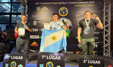 Un sanjuanino fue campeón mundial de Powerlifting en Brasil