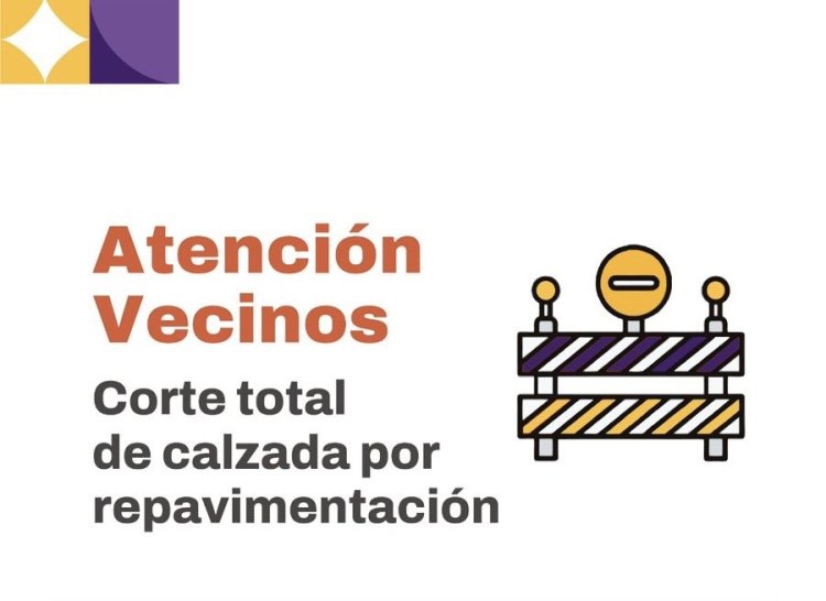 Habrá cortes de calzada por trabajos de repavimentación en Capital