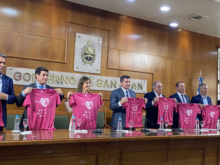 Presentaron la XIII Caminata de Concientización sobre el Cáncer de Mama en San Juan