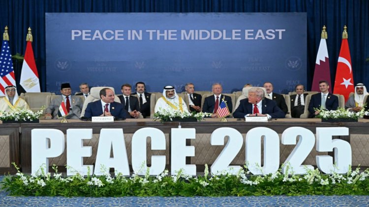 Trump aseguró en la cumbre de Egipto que "la guerra en Gaza terminó"