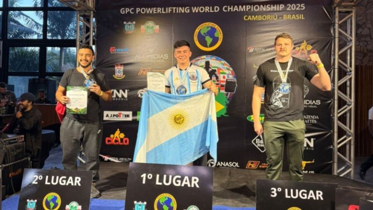 Un sanjuanino fue campeón mundial de Powerlifting en Brasil