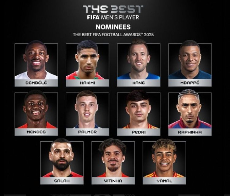 La FIFA publicó los nominados al premio The Best 2025