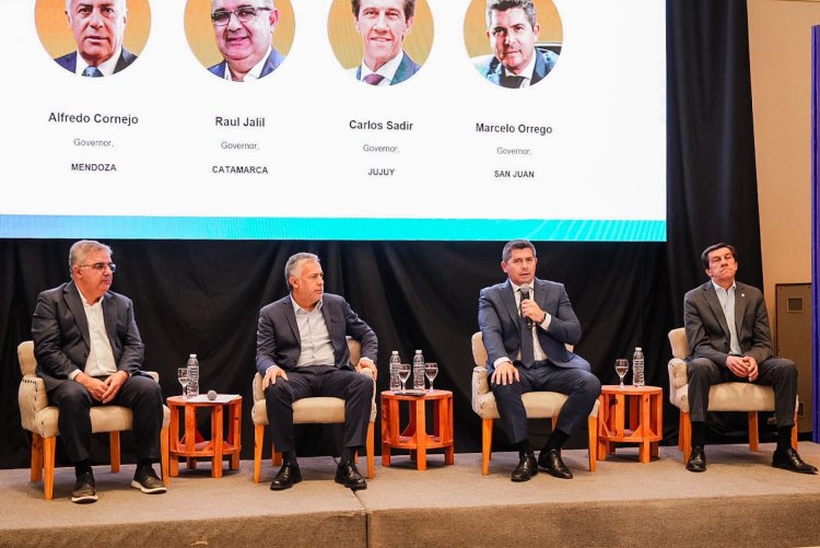 Orrego expuso en el panel de gobernadores de la cumbre de minerales críticos con referentes de Latinoamérica