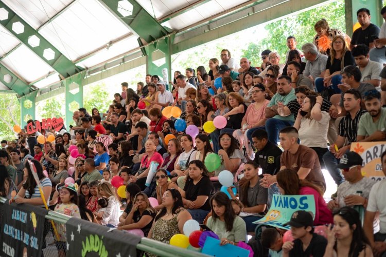 Santa Lucía realizó la muestra anual de Educación Física de los Centros de Desarrollo Infantil