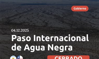 Obligaron al cierre preventivo del Paso Agua Negra debido alertas por mal tiempo