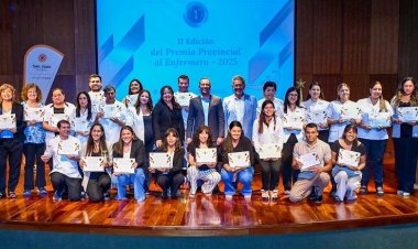 Salud realizó la entrega del Premio Provincial de Enfermería 2025 en su segunda edición