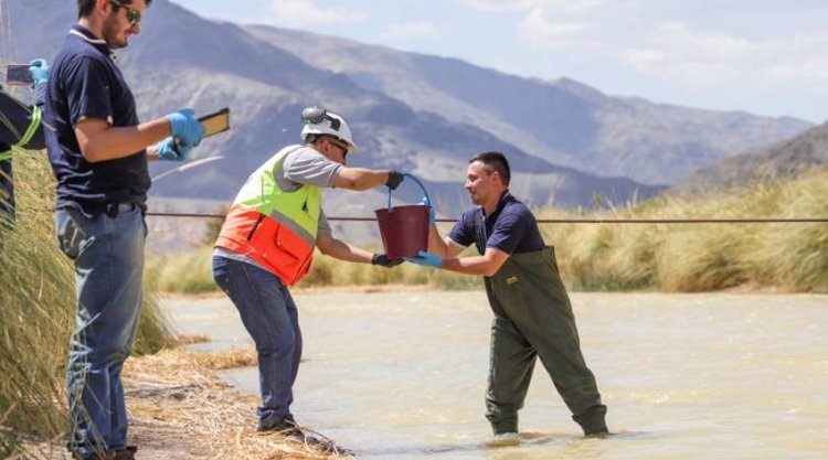 Ambiente remitió a la UFI Jáchal los resultados de las muestras tomadas en el Dique Cuesta del Viento