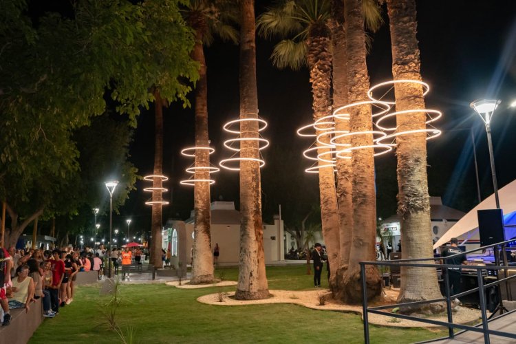 Santa Lucía inauguró la nueva Plaza Juan Manuel Fangio