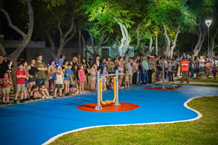 Santa Lucía inauguró la nueva Plaza Juan Manuel Fangio