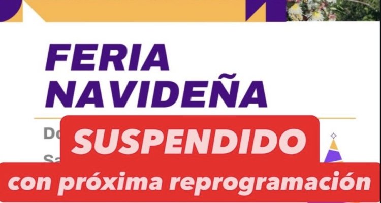 Se suspendió por mal tiempo la Feria Navideña en plaza de Concepción
