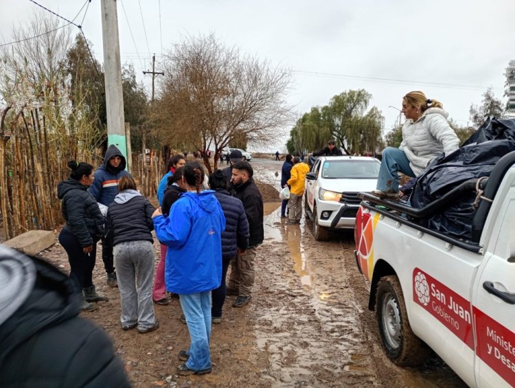 Operativo preventivo y asistencia inmediata a familias de San Juan