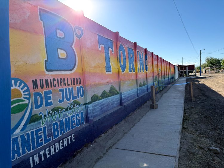 Barrio Torino: 9 de Julio inauguró veredas, puentes y nueva iluminación