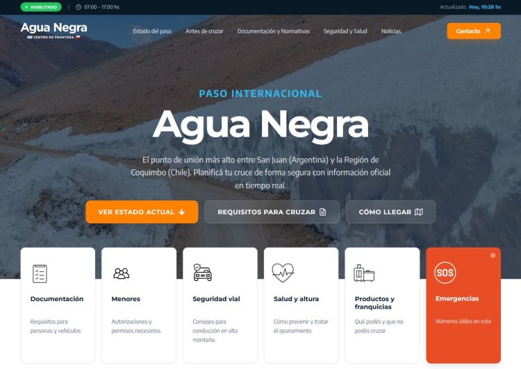 El Ministerio de Gobierno presentó la web oficial de Agua Negra