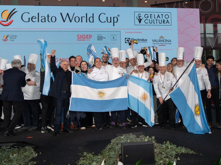 Argentina volvió a subir al podio en el Mundial del helado artesanal, disputado en Italia