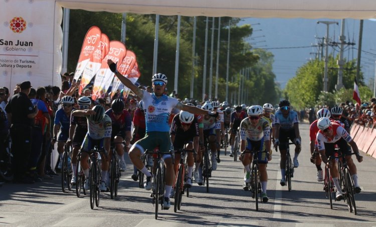 Leonardo Cobarrubia se llevó la quinta etapa de la Vuelta a San Juan