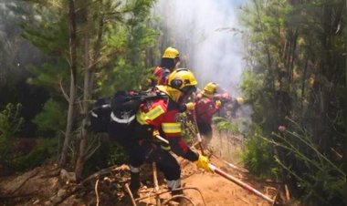 Chubut: cortaron la ruta 71 hacia Cholila para combatir los incendios forestales