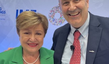 Federico Sturzenegger se reunió con Georgieva en Arabia Saudita "para trabajar la agenda 2026"