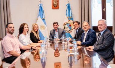 Orrego recibió a la conducción de Hualilán en una jornada histórica para la minería de San Juan
